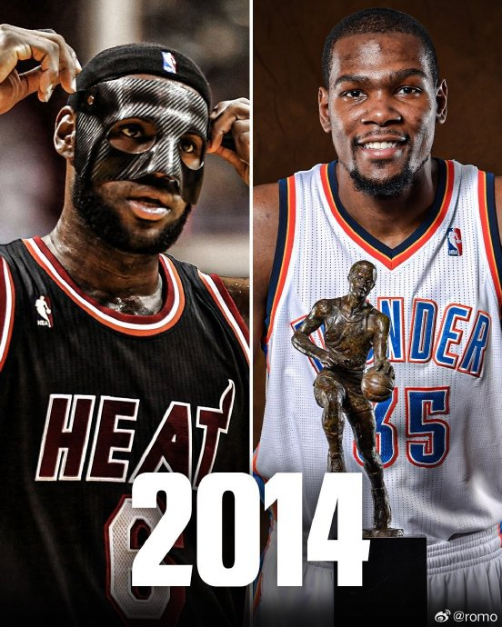 杜兰特詹姆斯季后赛再对决或成谢幕战